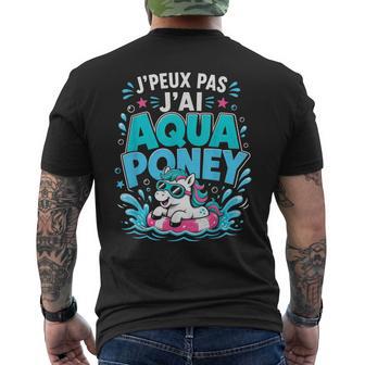 Je Peux Pas J'ai Aqua Poney Licorne Humour T-shirt imprimé au dos - Cadeauxyz