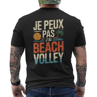 Je Peux Pas J'ai Beacholley Humour Étéport T-shirt imprimé au dos - Cadeauxyz
