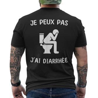 Je Peux Pas J'ai Diarrhée T-shirt imprimé au dos - Cadeauxyz