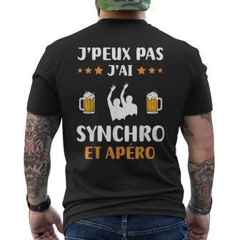 Je Peux Pas J'ai Natationynchronisée Et Apéro Humour T-shirt imprimé au dos - Cadeauxyz