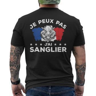 Je Peux Pas J'aianglier Chasseur Chasse T-shirt imprimé au dos - Cadeauxyz