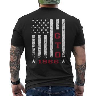 Jersey Style Gto 66 1966 Old School Muscle Cars Men's T-shirt Back Print - Monsterry