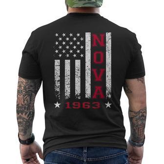 Jersey Style Nova 63 1963 Classic Old School Muscle Car Men's T-shirt Back Print - Monsterry