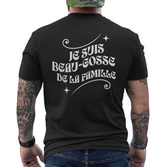 Jeuis Beau-Gosse De La Famille T-shirt imprimé au dos - Cadeauxyz