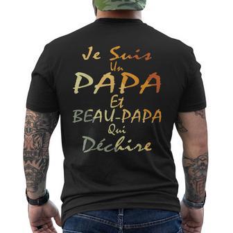 Jeuis Un Papa Et Beau-Papa Qui Déchire Beau-Père T-shirt imprimé au dos - Cadeauxyz
