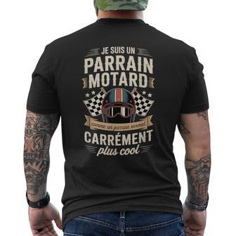 Jeuis Un Parrain Motard Carrément Plus Cool T-shirt imprimé au dos - Cadeauxyz