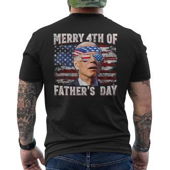 Joe Biden Merry 4Th Of Fathers Day Fourth Of July Men's T-shirt Back Print | Seseable UK