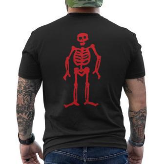 Jolly Roger 海賊旗 レッドスケルトン エドワードロー メンズTシャツ バックプリント - Kawaiitshirt