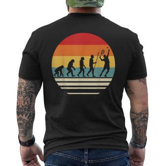 Joueur De Tennis Rétro Évolution Humour Homme T-shirt imprimé au dos - Cadeauxyz