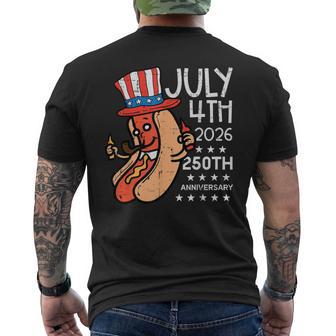 July 4Th 2026 250Th Anniversary Hotdog 250 Years Usa Kid Men's T-shirt Back Print - Thegiftio UK