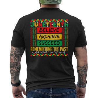 Junenth Remembering The Past Celebrating The Present Men's T-shirt Back Print - Thegiftio UK