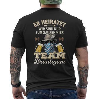 Junggesellenabschied Männer Jga Poltern Polterabend T-Shirt mit Rückendruck - Seseable