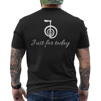 Just For Today Principios Deanación Energética De Reiki Camiseta Hombre Estampado Espalda - Regaloses