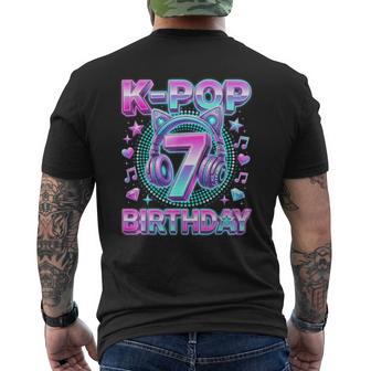 K-Pop 7º Cumpleaños Niña 7 Años Música Coreana Camiseta Hombre Estampado Espalda - Regaloses