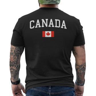 Kanadische Flagge Herren Damen Kinder Kanada T-Shirt mit Rückendruck - Geschenkecke