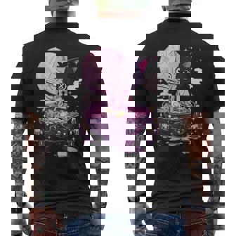 Kawaii Goth Pastel Chat Zombie En Train De Manger Ramen T-shirt imprimé au dos - Cadeauxyz