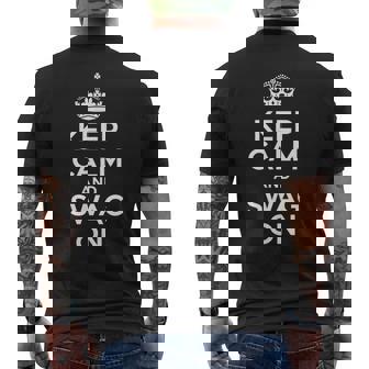 Keep Calm And Swag On Keep Calm Swag Decor Men's T-shirt Back Print | Seseable UK