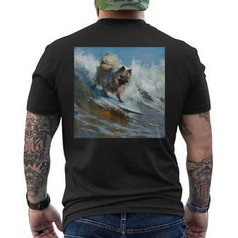 Keeshond Cane Keeshond T-shirt da uomo con stampa posteriore - Novitaregali