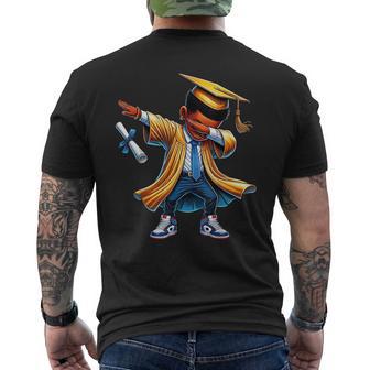 Kids Boys Grad Dabbing Graduation Class Of 2026 Men's T-shirt Back Print - Thegiftio UK