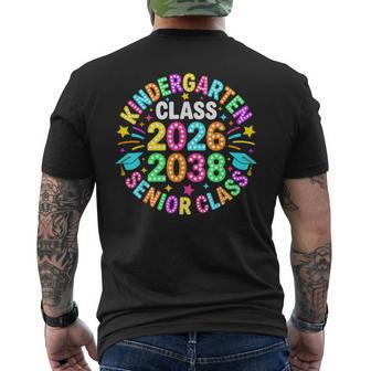 Kindergarten Graduation Class Of 2026 Senior 2038 Class Men's T-shirt Back Print - Monsterry