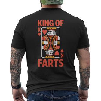 King Of Farts Poker Playing Card Humor Men's T-shirt Back Print - Thegiftio