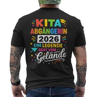 Kita Abgängerin 2026 Einschulung Kindergarten Abschluss T-Shirt mit Rückendruck - Geschenkecke