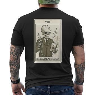 La Carta Dei Tarocchi Dell'ingegnere Elettrico -Trega Goticapettrale T-shirt da uomo con stampa posteriore - Novitaregali