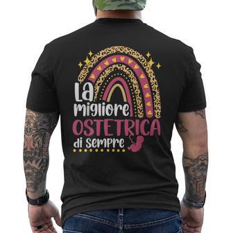 La Migliore Ostetrica Diempre Per Donna Ostetricia T-shirt da uomo con stampa posteriore - Novitaregali