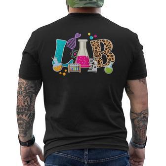 Lab Leopard Laboratory Technician Lab Technologist Men's T-shirt Back Print | Mazezy