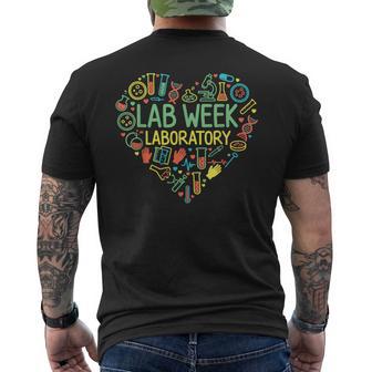 Lab Week 2026 Lab Tech Medical Laboratory Men's T-shirt Back Print - Monsterry