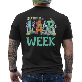 Lab Week 2026 Technician Laboratory Medical Professionals Men's T-shirt Back Print | Mazezy