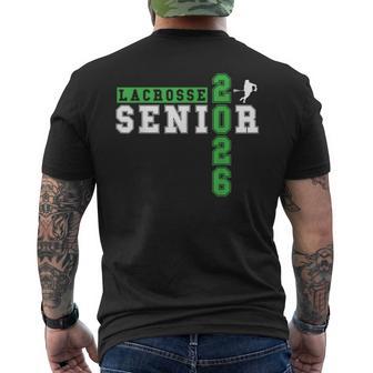 Lacrosse Senior Night Lacrosse Senior 2026 Graduation 33 Men's T-shirt Back Print - Thegiftio