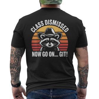Last Day Of School Class Dismissed Now Go On Git Men's T-shirt Back Print - Thegiftio UK