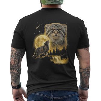 Le Chat De Pallas Hurlanters La Lune Mème Cat Lover Des Années 90 T-shirt imprimé au dos - Cadeauxyz