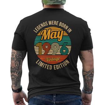 Le Leggende Nate Nel Maggio 1996Intage 25° Compleanno T-shirt da uomo con stampa posteriore - Novitaregali