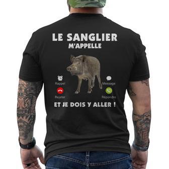 Leanglier M'appelle Humour Chasse Gibiers T-shirt imprimé au dos - Cadeauxyz