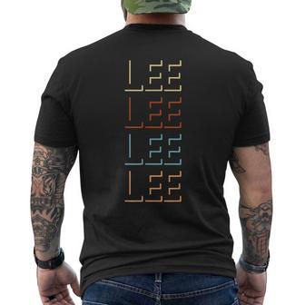 Lee First Name My Personalized Named メンズTシャツ バックプリント - Kawaiitshirt