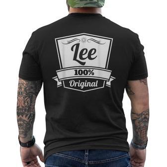 Lee ギフトシャツLee 名前入りバースデーtシャツ メンズTシャツ バックプリント - Kawaiitshirt