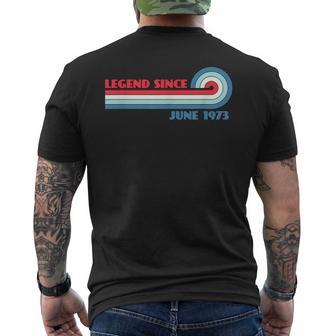 Legendince June 1973 メンズTシャツ バックプリント - Kawaiitshirt