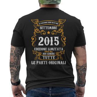 Leggendeono Nate Nelettembre 2015 9 Compleanno Anni T-shirt da uomo con stampa posteriore - Novitaregali