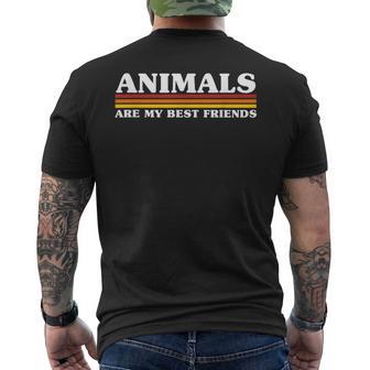 Les Animauxont Mes Meilleurs Amis T-shirt imprimé au dos - Cadeauxyz