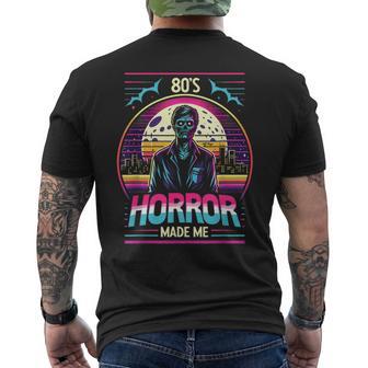 Les Films D'horreurintage Zombie Rétro Des Années 80 M'ont Fait T-shirt imprimé au dos - Cadeauxyz