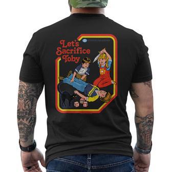 Let'sacrifice Toby Occult Retrointage Adult Humor T-shirt da uomo con stampa posteriore - Novitaregali