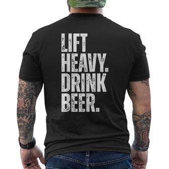 Levante Bebida Pesada Cerveza Gimnasio Levantador De Camiseta Hombre Estampado Espalda - Regaloses