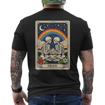 Lgbt Tarot Skeleton Gay Pride Lgbtq Equal Rights Transgender Men's T-shirt Back Print - Thegiftio UK
