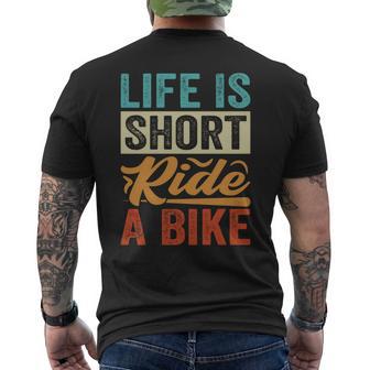 Life Ishort Ride A Bike Motorcycle Rider 長袖tシャツ メンズTシャツ バックプリント - Kawaiitshirt