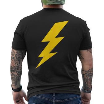 Lighting Bolt Men's T-shirt Back Print - Thegiftio