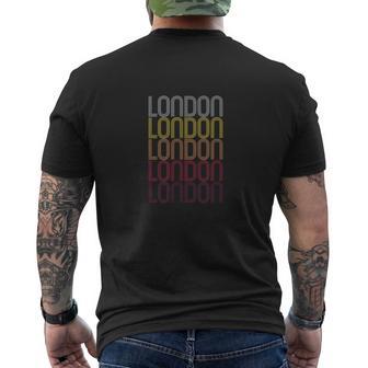 Londres Nombre Personalizado Apellido Camiseta Hombre Estampado Espalda - Regaloses