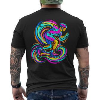 Look De Los 90 Para Amantes Del Patinaje En Línea Camiseta Hombre Estampado Espalda - Regaloses