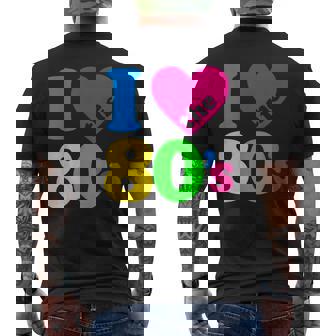 I Love The 80'S 80年代パーティードレスレトロ1980年代テーマ メンズTシャツ バックプリント - Kawaiitshirt